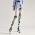 Tattoo Tights with high elasticity and compression,shaping fit and ideal for weddings, parties, ethnic outfits, and street fashion