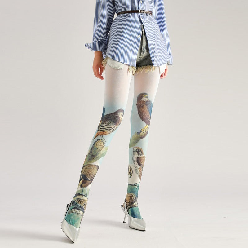 Tattoo Tights with high elasticity and compression,shaping fit and ideal for weddings, parties, ethnic outfits, and street fashion