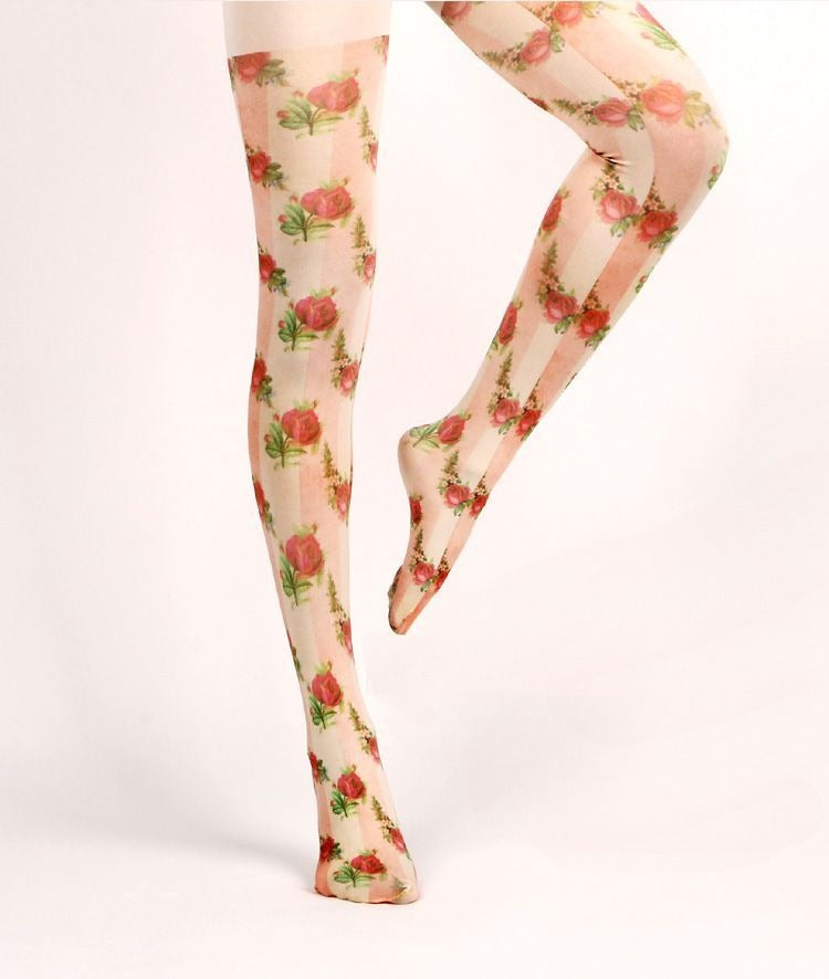 Rose Manor Tights with high elasticity and compression,shaping fit and ideal for weddings, parties, ethnic outfits, and street fashion