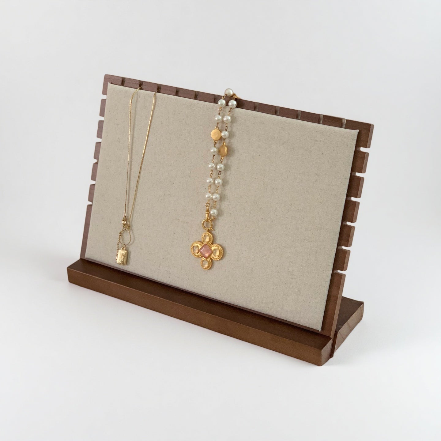 Walnut Necklace Display Stand