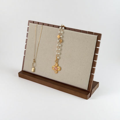 Walnut Necklace Display Stand