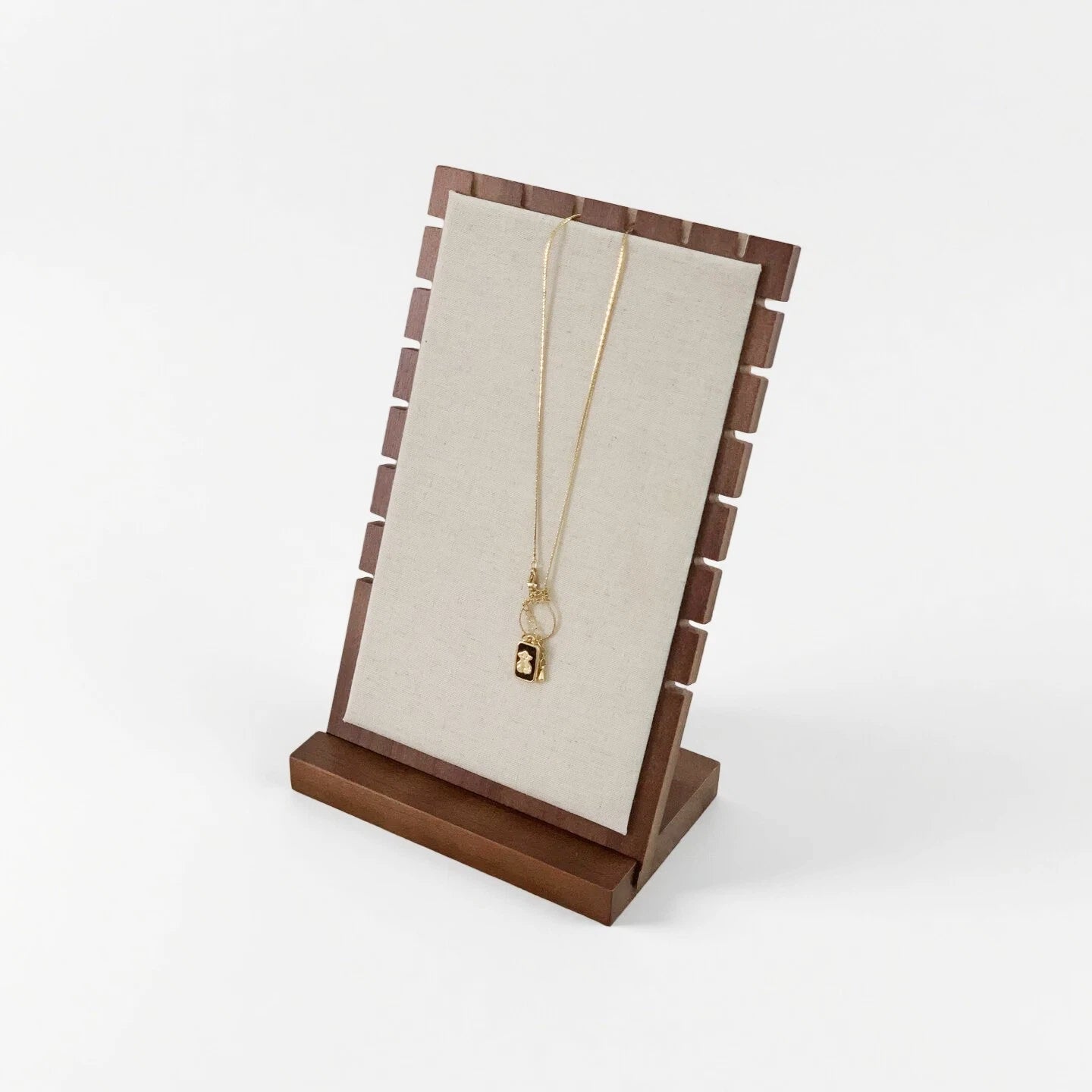 Walnut Necklace Display Stand