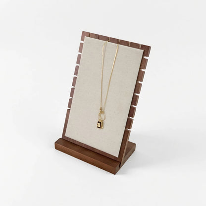 Walnut Necklace Display Stand