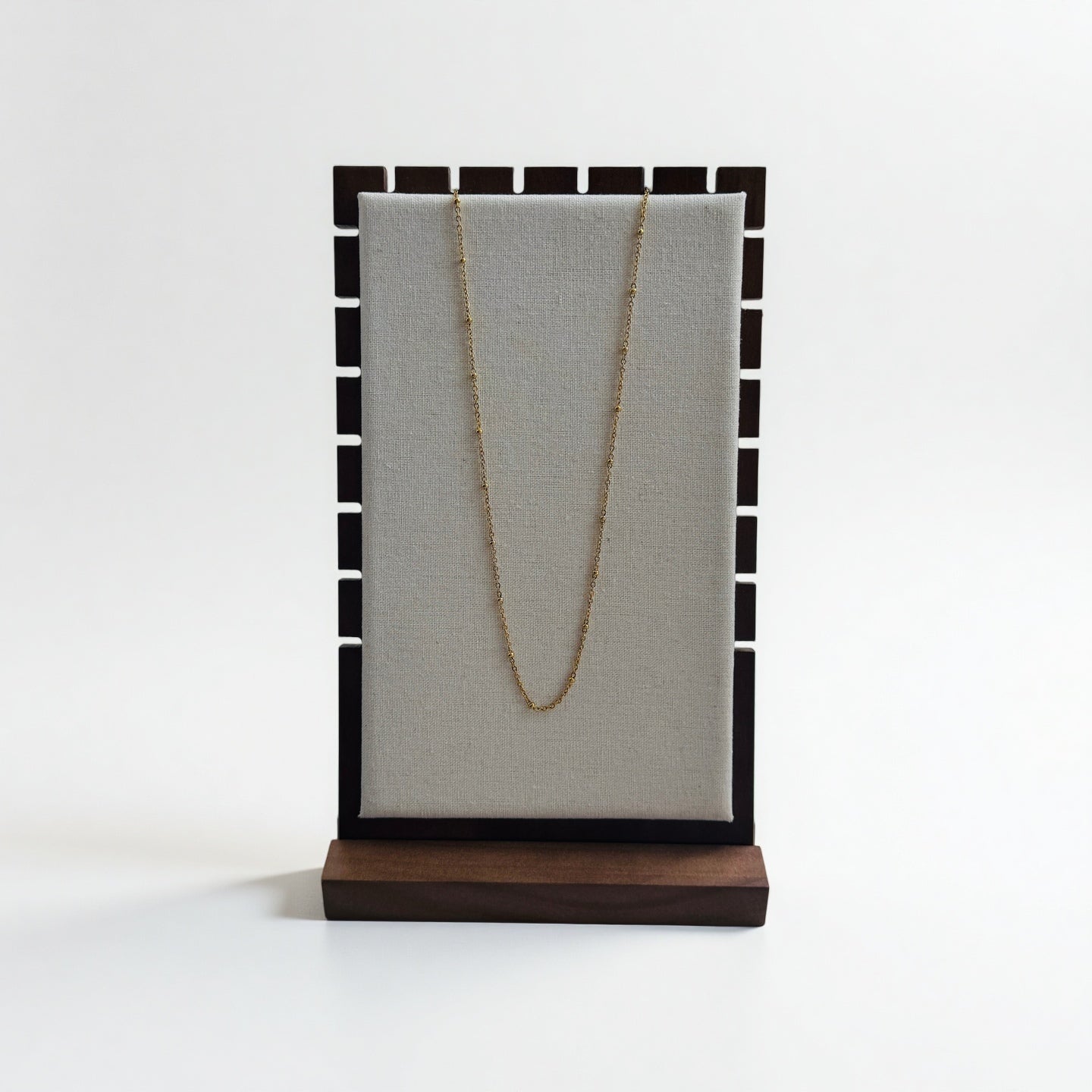 Walnut Necklace Display Stand