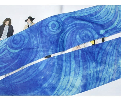Wave Seawater Print Tights
