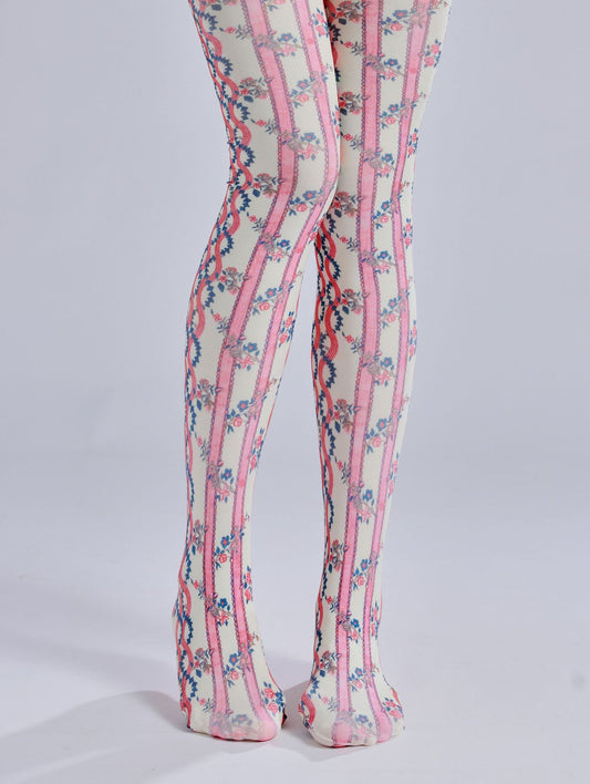 William Morris  Patterned Tights-Grainvity