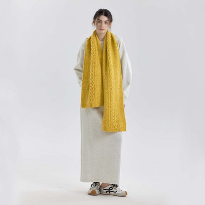 Women Cable Knit Scarf-Grainvity