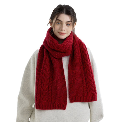 Women Cable Knit Scarf-Grainvity