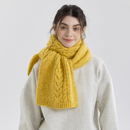 Women Cable Knit Scarf-Grainvity