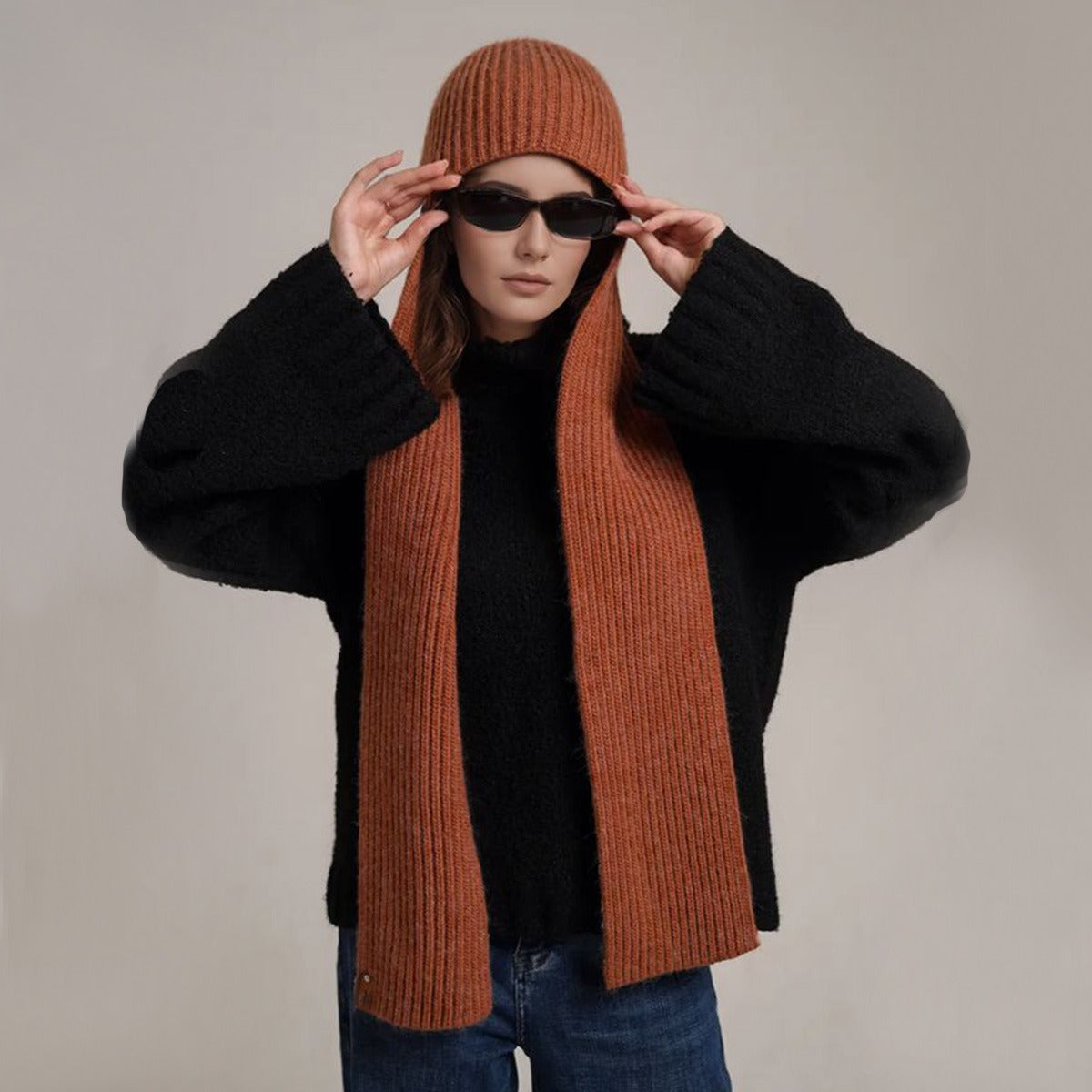 Women Scarf Hat All-in-One-Grainvity