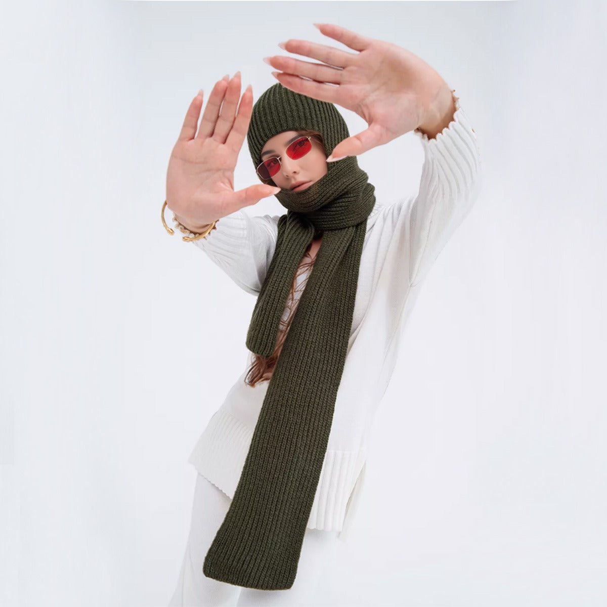 Women Scarf Hat All-in-One-Grainvity