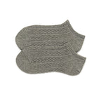 Women Cable Knit Sock Ankle Grey