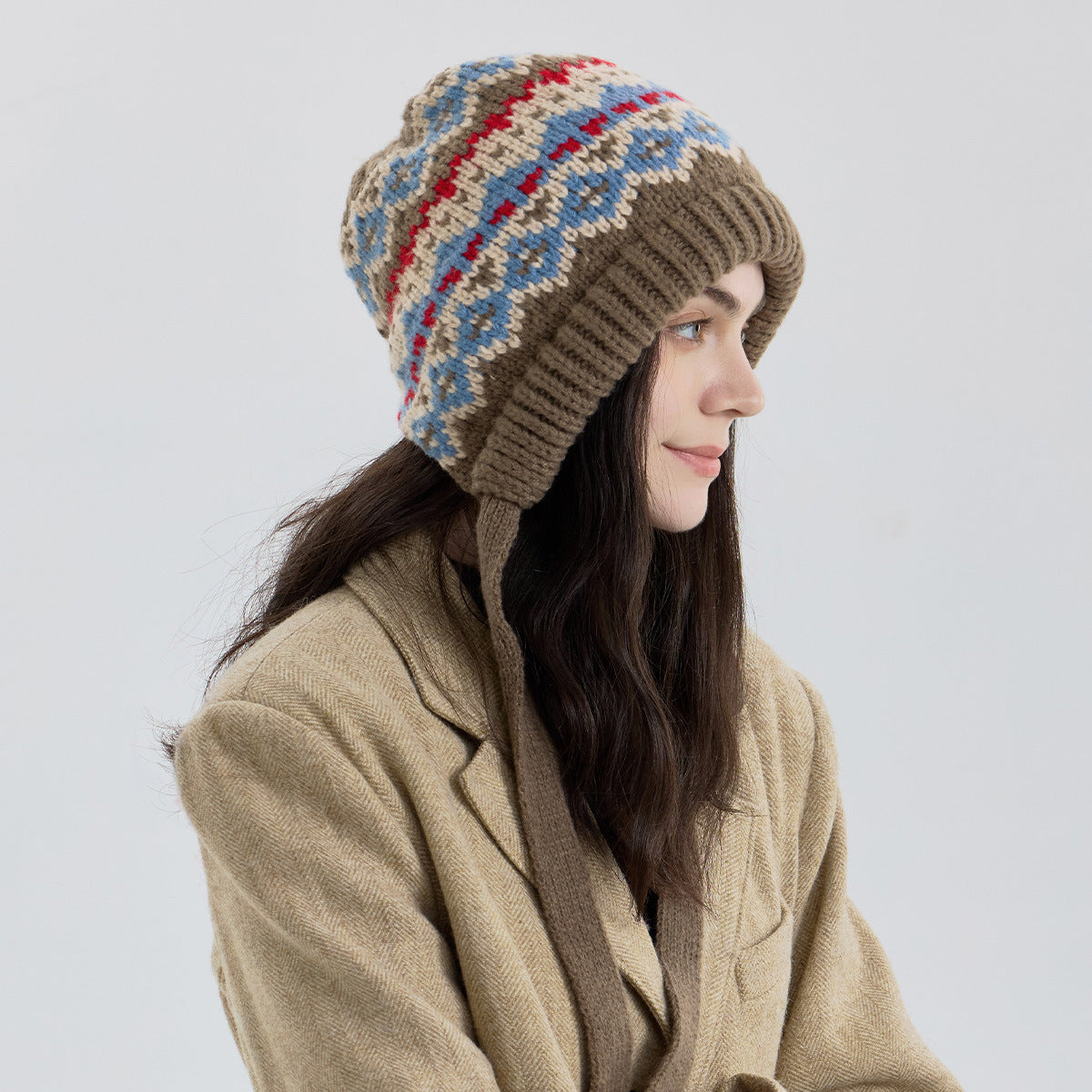 Women Fair Isle Hat For winter