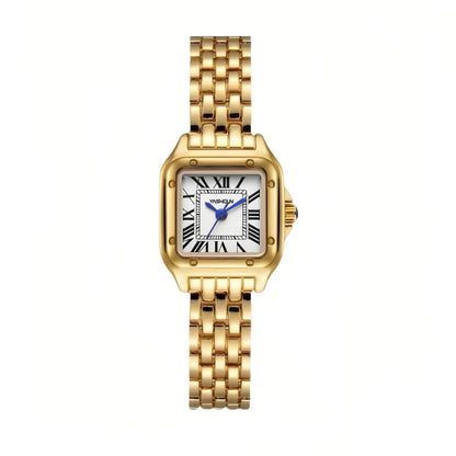 Women Gold Watch Square