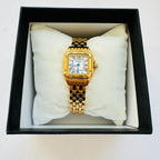 Women Gold Watch Square
