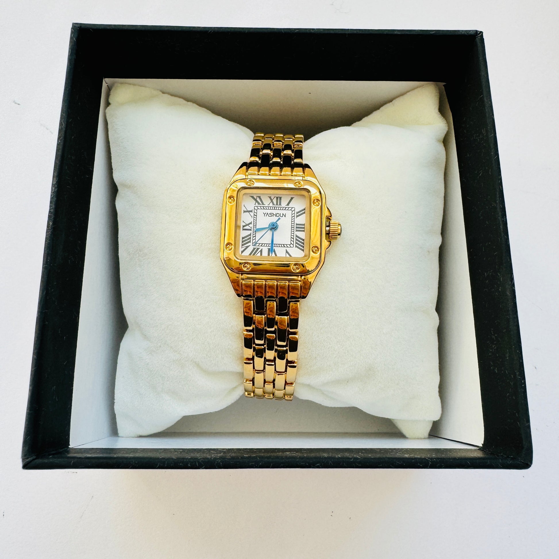 Women Gold Watch Square