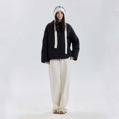 Women Nordic Strap Hat Blue Woolen