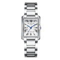 Women Quartz Tank Watch Stainless Steel