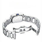 Women Quartz Tank Watch Stainless Steel