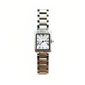Women Silver Tank Watch