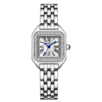 Women Square Watch with Diamond