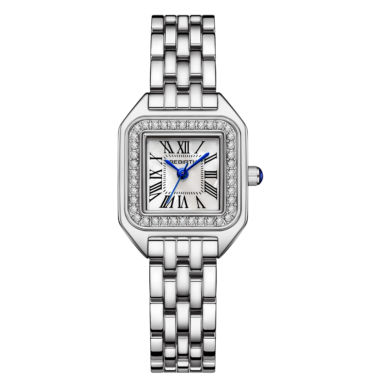 Women Square Watch with Diamond