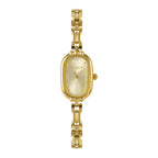 Women vintage gold watch Bracelet Watch Gold Oval Face 