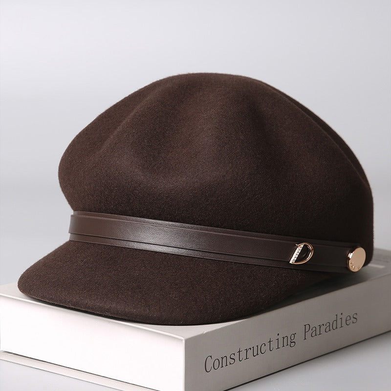 Women's Fedora Baker Boy Hat-Grainvity