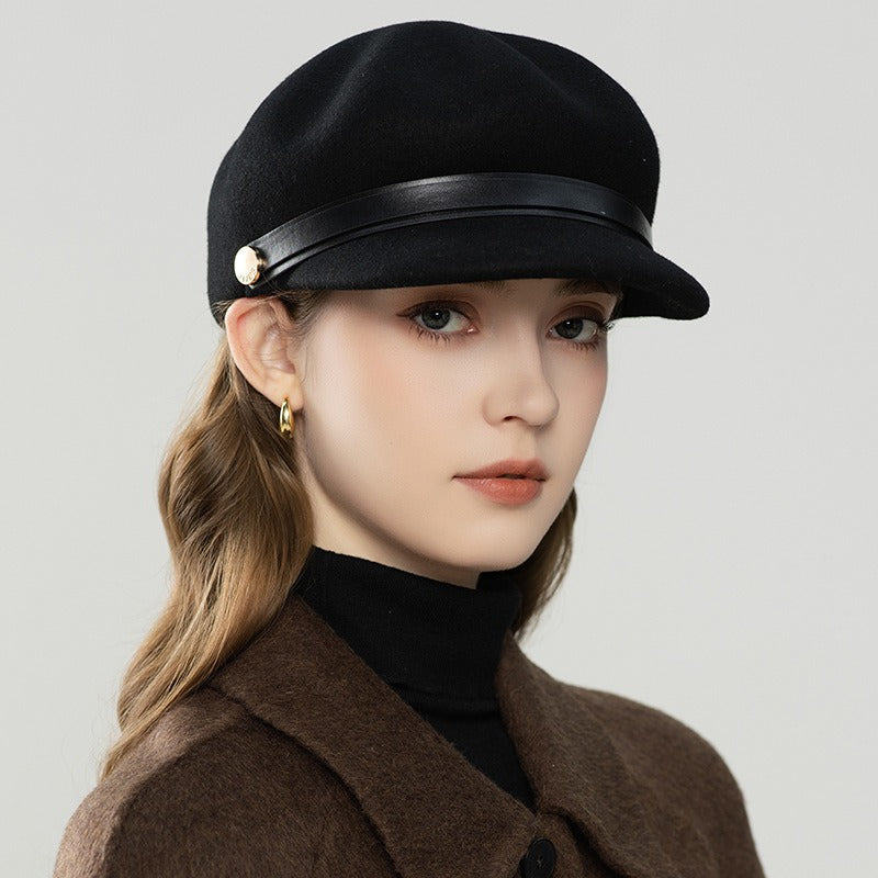Women's Fedora Baker Boy Hat-Grainvity
