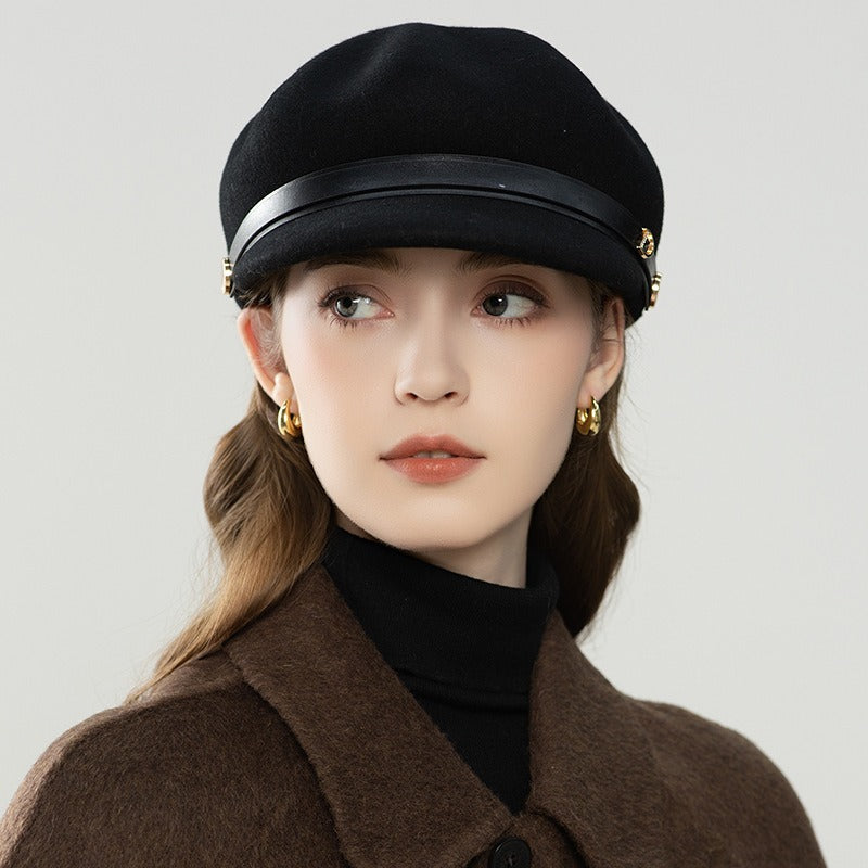 Women's Fedora Baker Boy Hat-Grainvity
