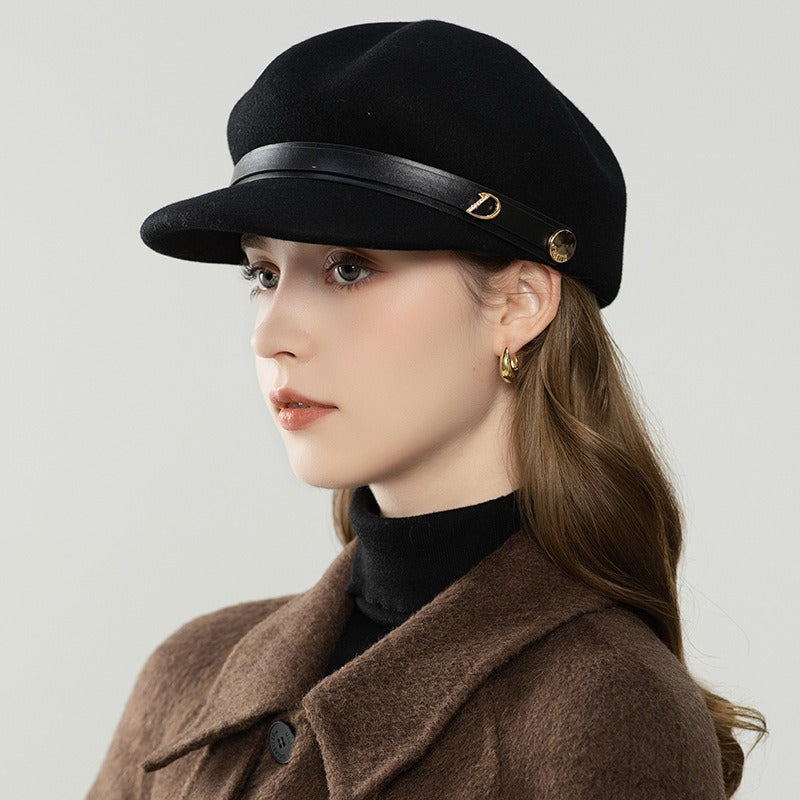 Women's Fedora Baker Boy Hat-Grainvity