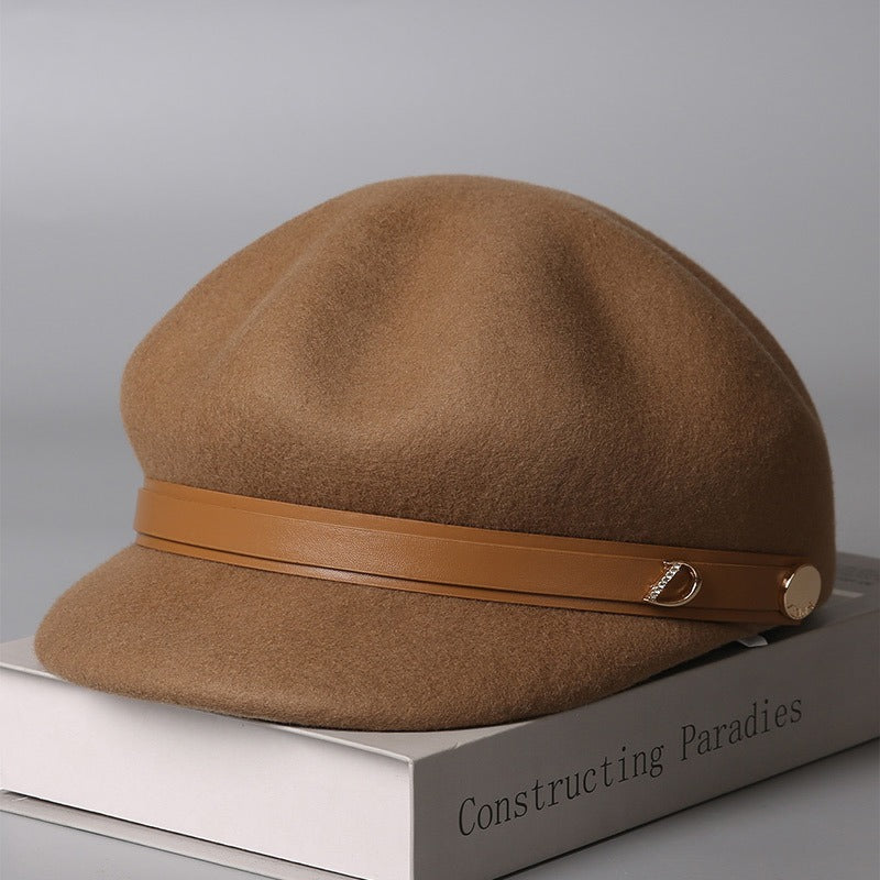 Women's Fedora Baker Boy Hat-Grainvity