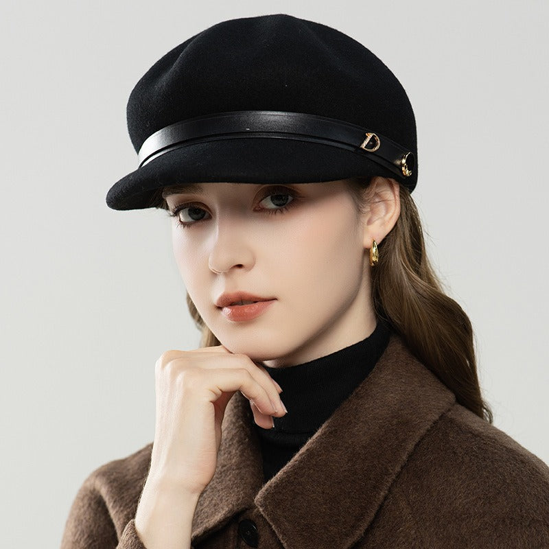 Women's Fedora Baker Boy Hat-Grainvity
