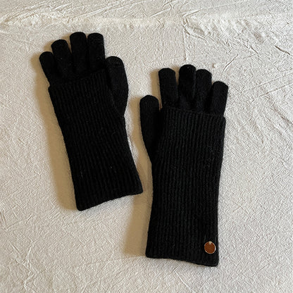 Women’s multicolor wool gloves-Grainvity