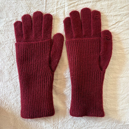 Women’s multicolor wool gloves-Grainvity
