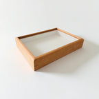 wood Storage box with Clear lid