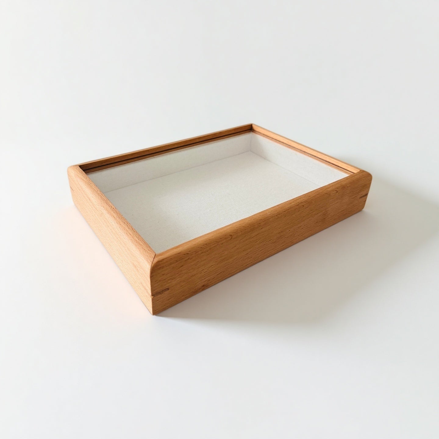 wood Storage box with Clear lid