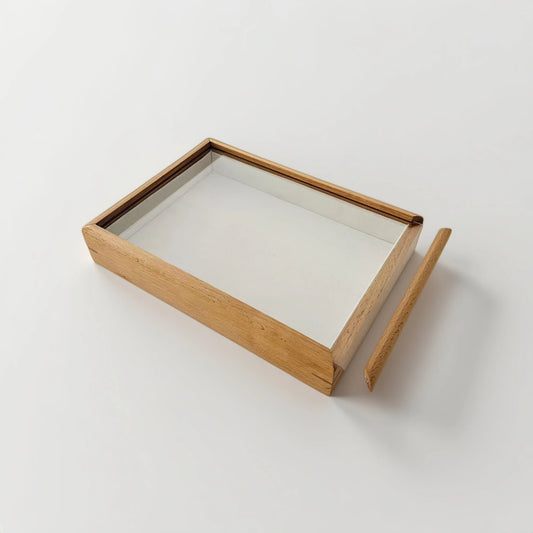 wood Storage box with Clear lid