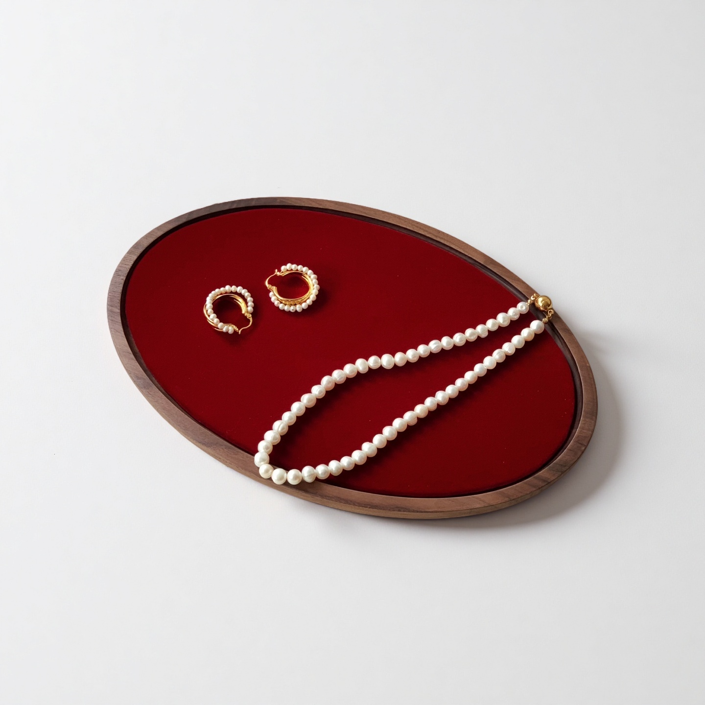 Wood Jewelry dish display tray
