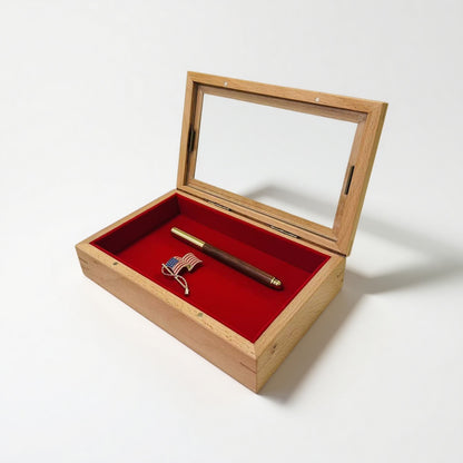 Wooden Box Medal Display Case