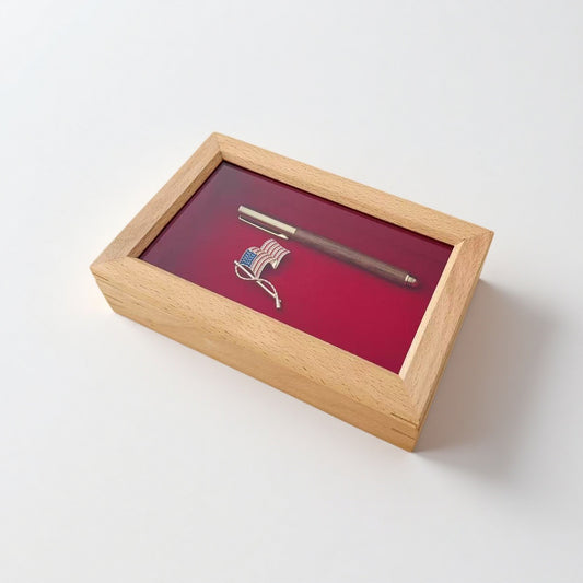 Wooden Box Medal Display Case
