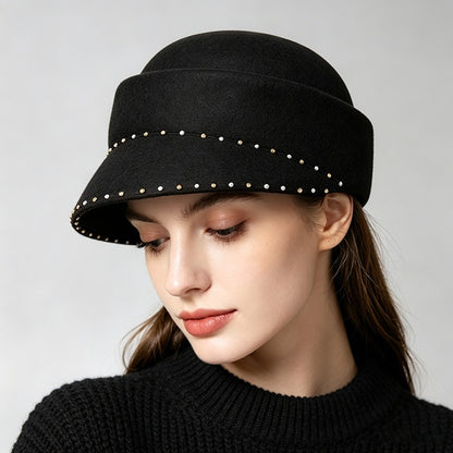 Wool Women Jockey Hat-Grainvity