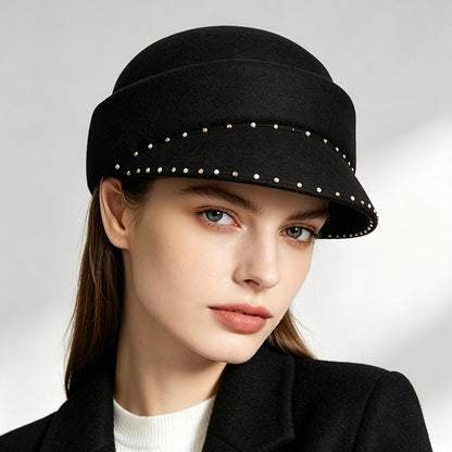 Wool Women Jockey Hat-Grainvity