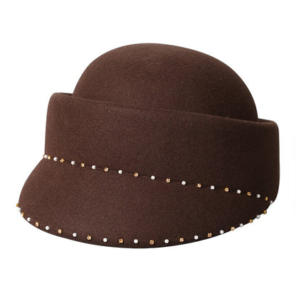 Wool Women Jockey Hat-Grainvity