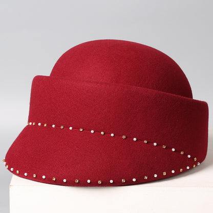Wool Women Jockey Hat-Grainvity