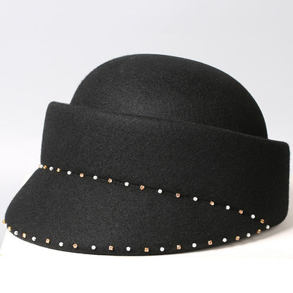 Wool Women Jockey Hat-Grainvity