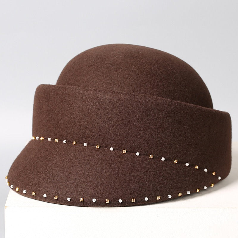 Wool Women Jockey Hat-Grainvity