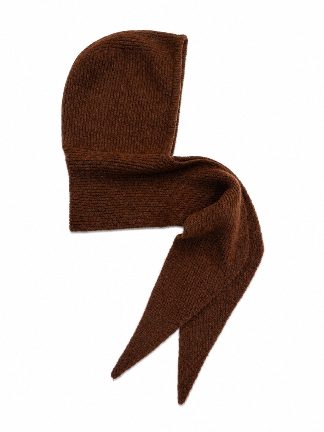 Woolen Hair Hooded Scarf - 2-in-1-Grainvity