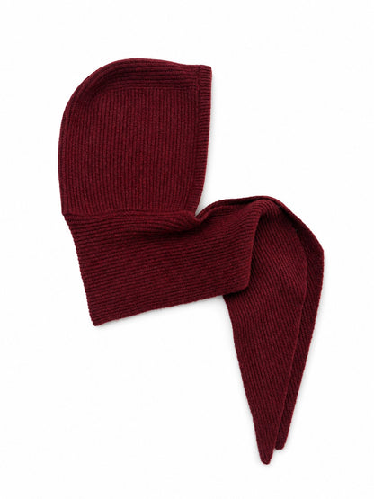 Woolen Hair Hooded Scarf - 2-in-1-Grainvity