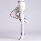 Angel & Evil Gothic Tights with high elasticity, perfect for parties, cosplay, events, and street fashion